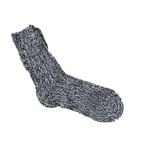 Free Press Women Crew Socks 2 Pair Heather Blue Shoe One Size 6401 - Picture 2 of 2